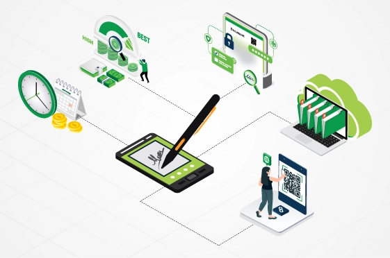 Electronic document signing with added security